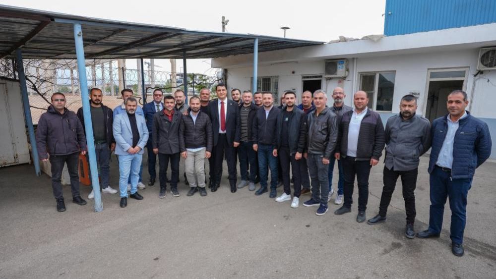 Umut Yılmaz, çalışanları ziyaret etti