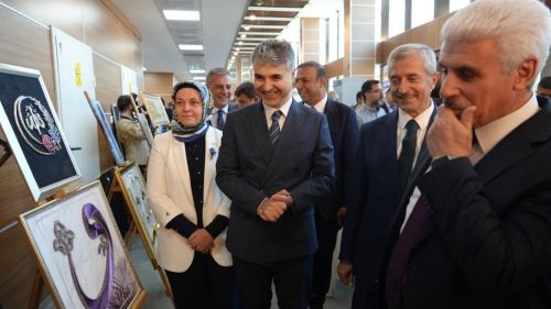 Gaziantep Adliyesi'nde görülmeye değer resim ve el sanatları sergisi