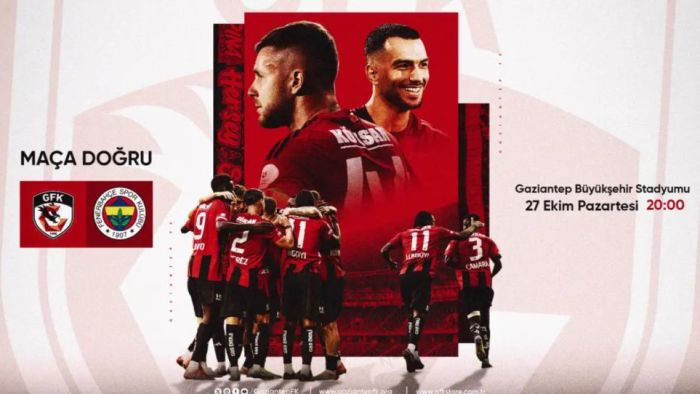 Gaziantep FK, Fenerbahçe’yi konuk ediyor