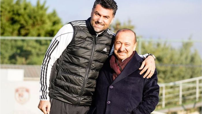 Başkan Yılmaz ve Burak Yılmaz’ın yüzü gülüyor