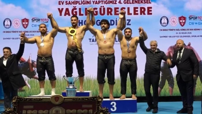Türkiye Yağlı Güreş Ligi 1. Etap Gaziantep'te yapıldı! Altın kemer Taş'ın
