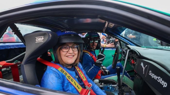 Başkan Fatma Şahin drift sürüşünde dikkat çekti