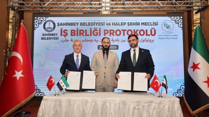 Şahinbey Belediyesi’nden Halep’e kardeşlik eli